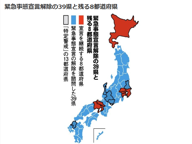 速报！日本39县解除紧急事态宣言（附记者问答）